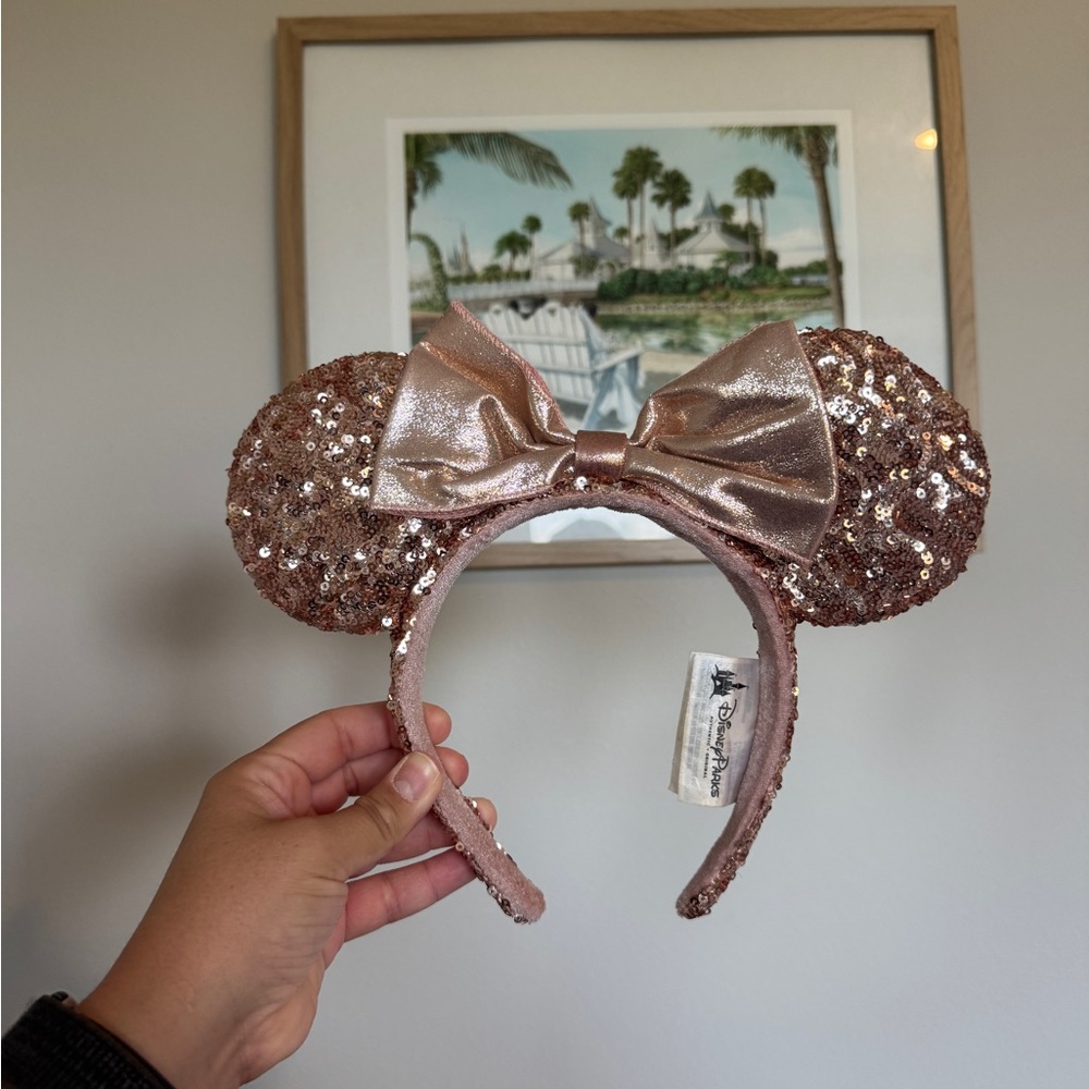 Disney Rose Gold Sequin Minnie Mouse Ears: Original
